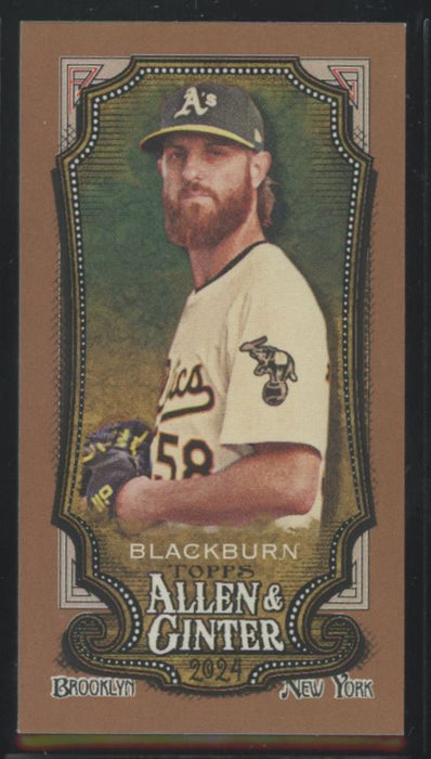 2024 Topps Allen & Ginter #308 Paul Blackburn Mini Gold Border