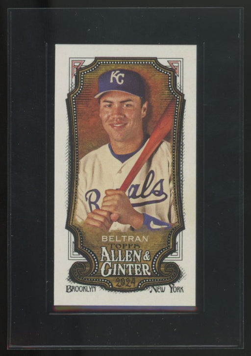 2024 Topps Allen & Ginter #166 Carlos Beltran Mini A&G Back