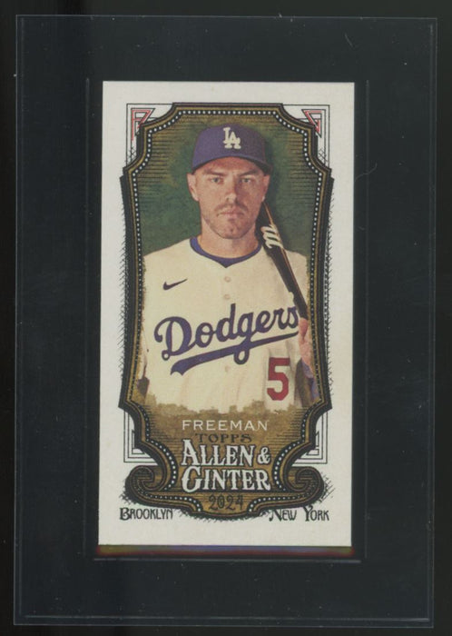 2024 Topps Allen & Ginter #62 Freddie Freeman Mini A&G Back