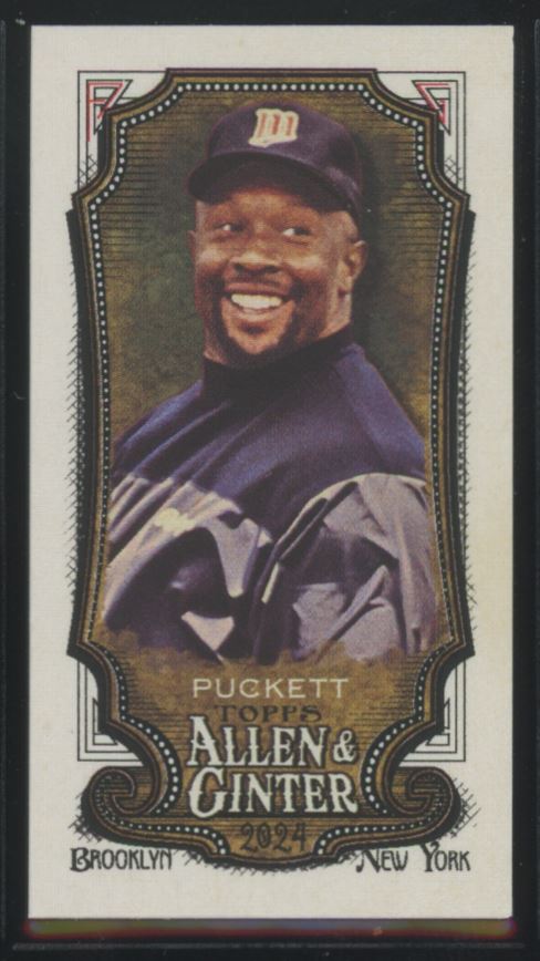 2024 Topps Allen & Ginter #153 Kirby Puckett Mini A&G Back