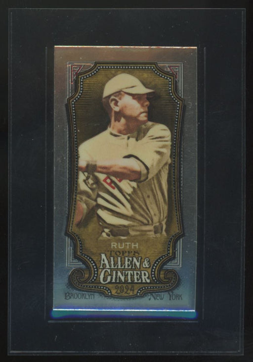 2024 Topps Allen & Ginter #198 Babe Ruth Mini Chrome