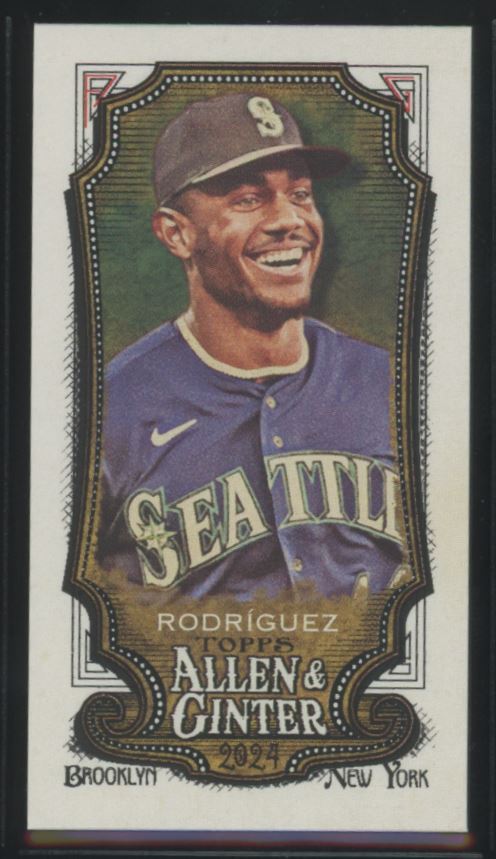 2024 Topps Allen & Ginter #1 Julio Rodríguez Mini A&G Back