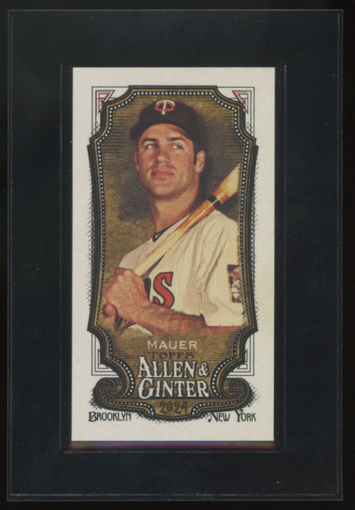 2024 Topps Allen & Ginter #190 Joe Mauer Mini A&G Back