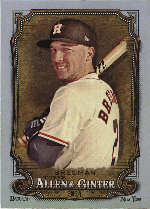 2024 Topps Allen & Ginter #320 Alex Bregman Silver Portrait