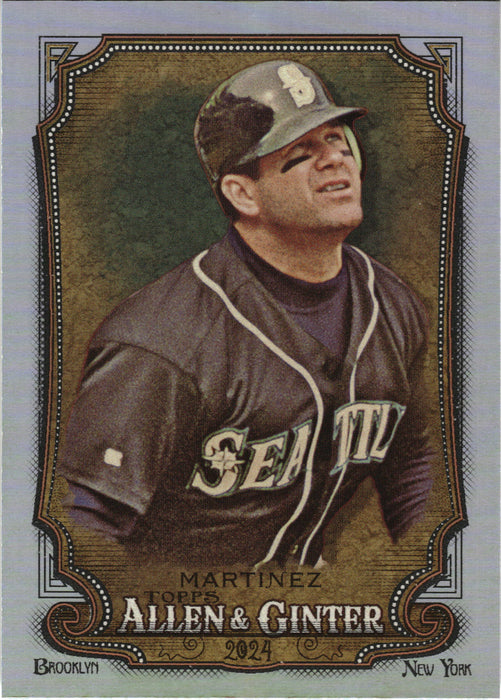 2024 Topps Allen & Ginter #313 Edgar Martinez Silver Portrait