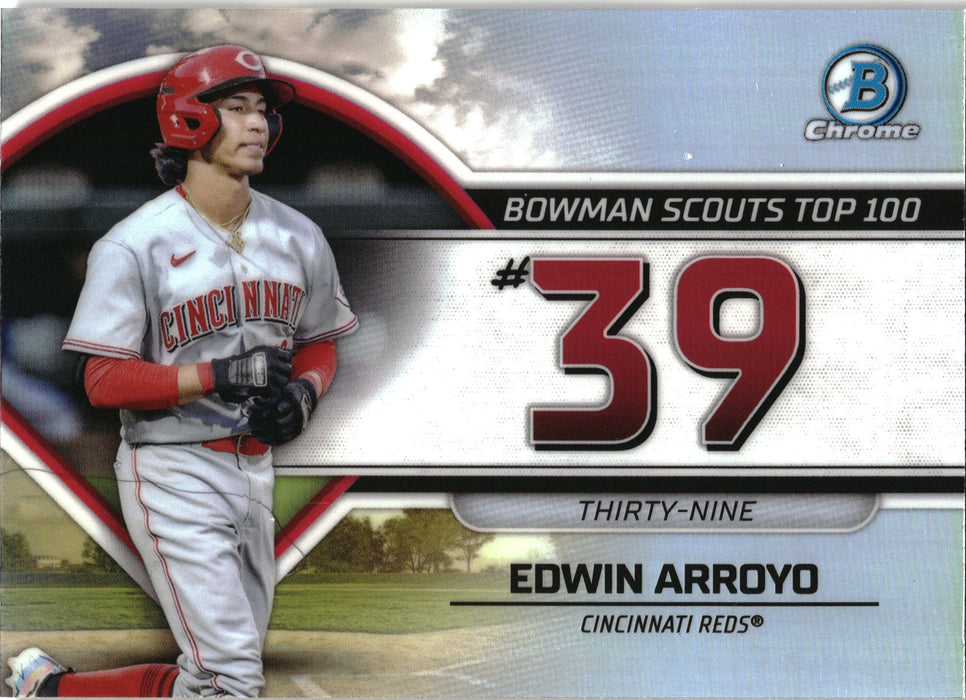 2023 Bowman #BTP-39 Edwin Arroyo Bowman Scouts Top 100