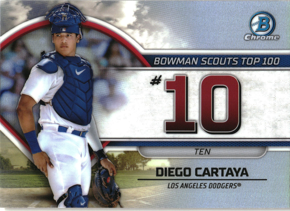 2023 Bowman #BTP-10 Diego Cartaya Bowman Scouts Top 100