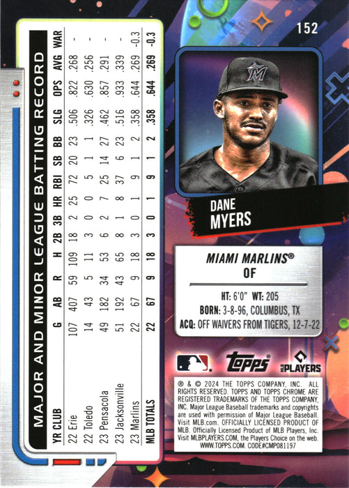 2024 Topps Chrome Cosmic #152 Dane Myers