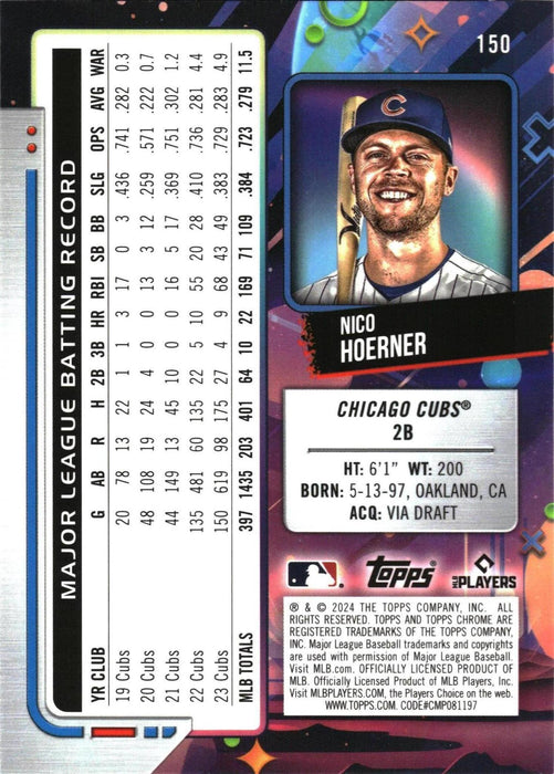 2024 Topps Chrome Cosmic #150 Nico Hoerner