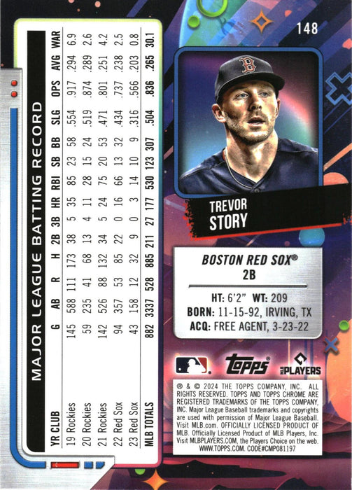 2024 Topps Chrome Cosmic #148 Trevor Story