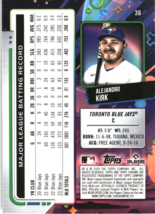 2024 Topps Chrome Cosmic #36 Alejandro Kirk