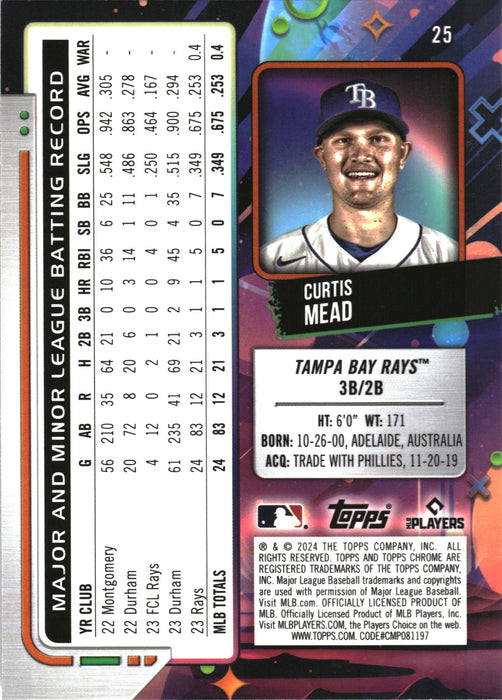 2024 Topps Chrome Cosmic #25 Curtis Mead