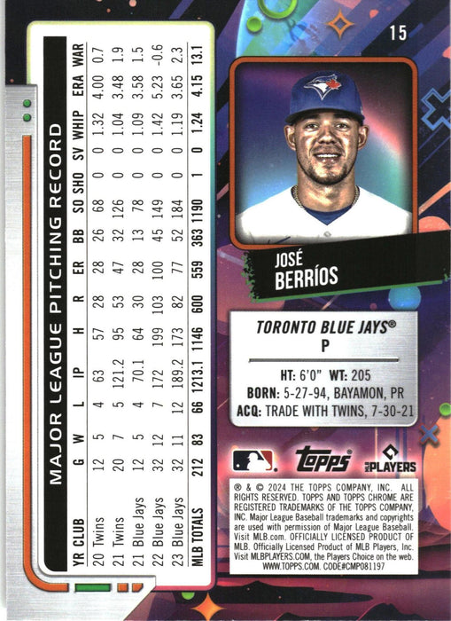 2024 Topps Chrome Cosmic #15 José Berríos