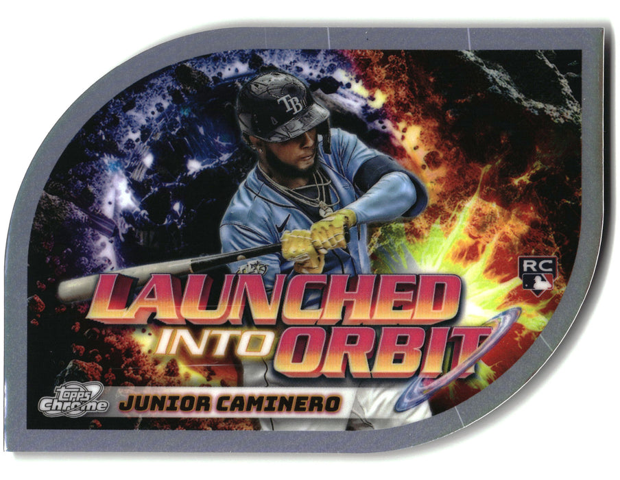 2024 Topps Chrome Cosmic #LIO-1 Junior Caminero Launched into Orbit