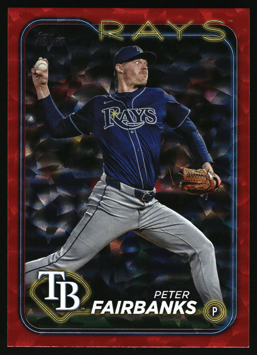 2024 Topps Update #US321 Peter Fairbanks Red Crackle Foilboard #/199