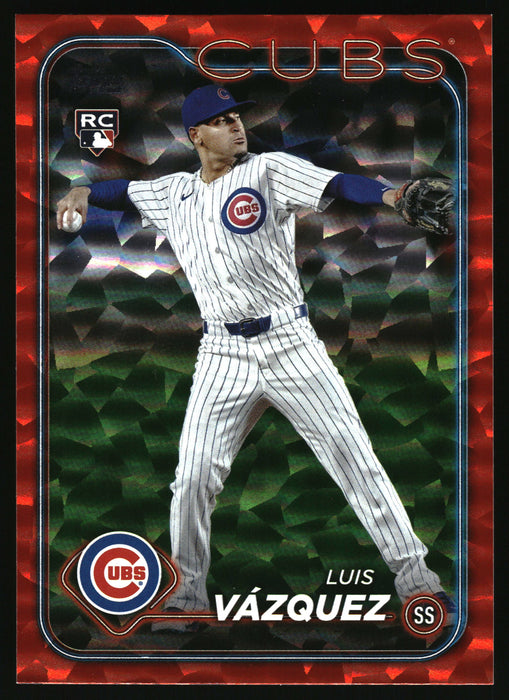 2024 Topps Update #US245 Luis Vazquez Red Crackle Foilboard #/199