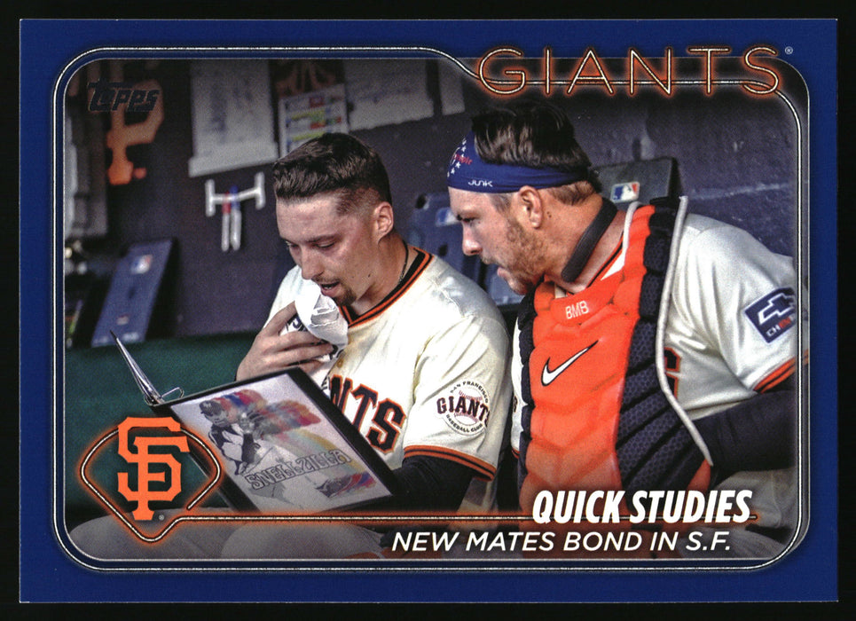 2024 Topps Update #US55 Quick Studies: New Mates Bond in S.F. Royal Blue