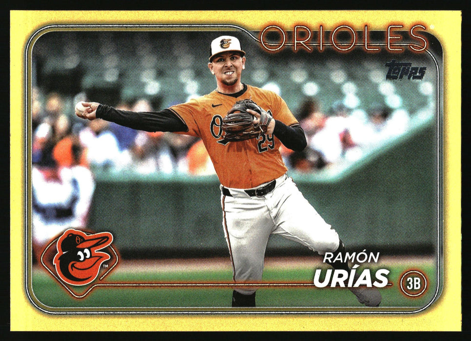 2024 Topps Update #US328 Ramón Urías Gold Rainbow Foil