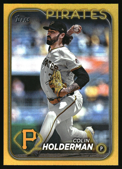 2024 Topps Update #US172 Colin Holderman Gold Rainbow Foil