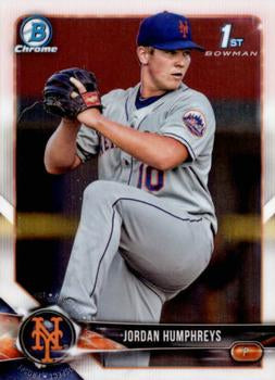 2018 Bowman #BCP66 Jordan Humphreys Chrome Prospects