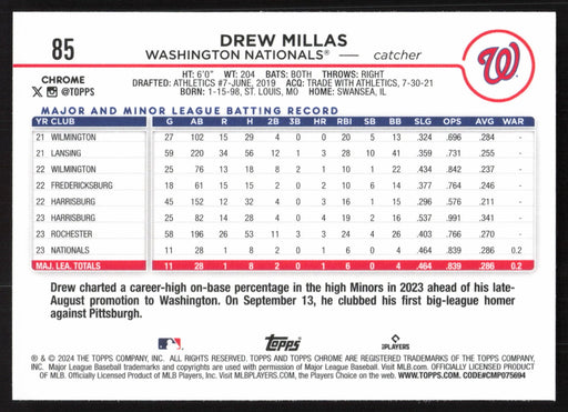 2024 Topps Chrome #85 Drew Millas