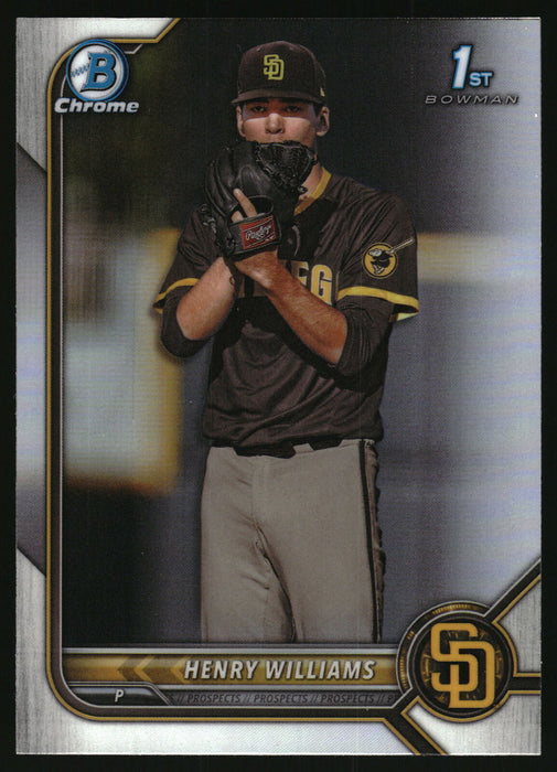 2022 Bowman Draft #BDC-119 Henry Williams Chrome Refractor