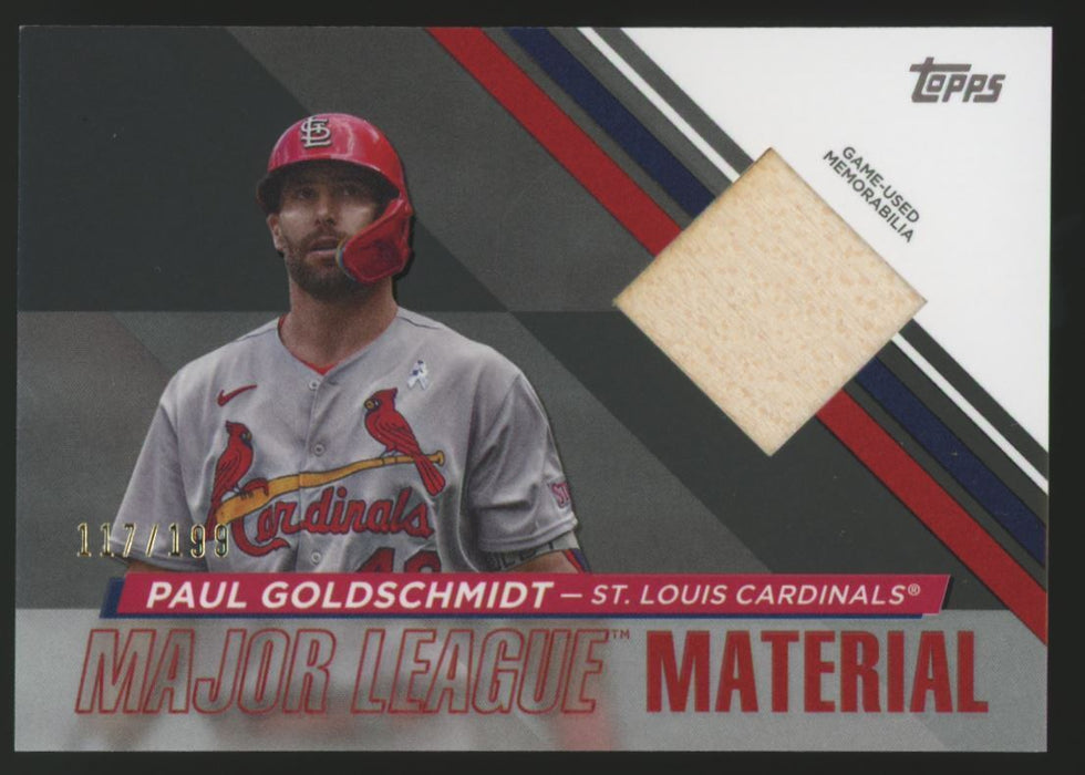 2024 Topps #MLM-PG Paul Goldschmidt Major League Material Relics Black /199