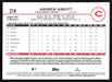 2024 Topps #214 Andrew Abbott - 5 Card Player Lot - Rookie Card
