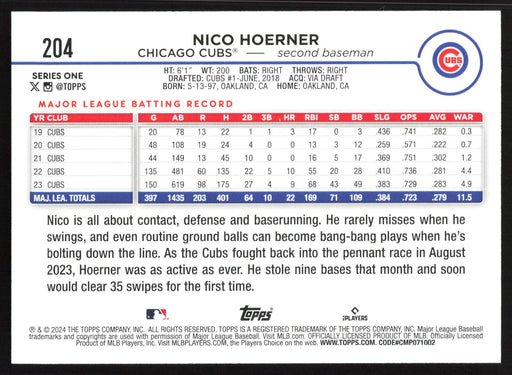 2024 Topps #204 Nico Hoerner