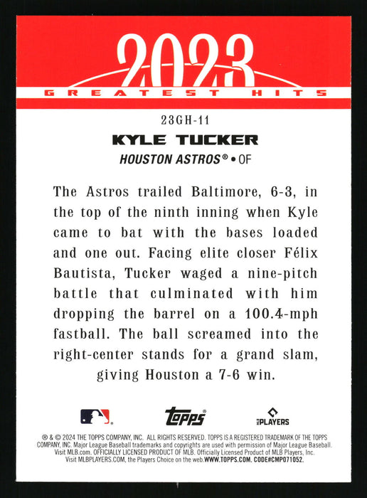 2024 Topps #23GH-11 Kyle Tucker 2023 Greatest Hits