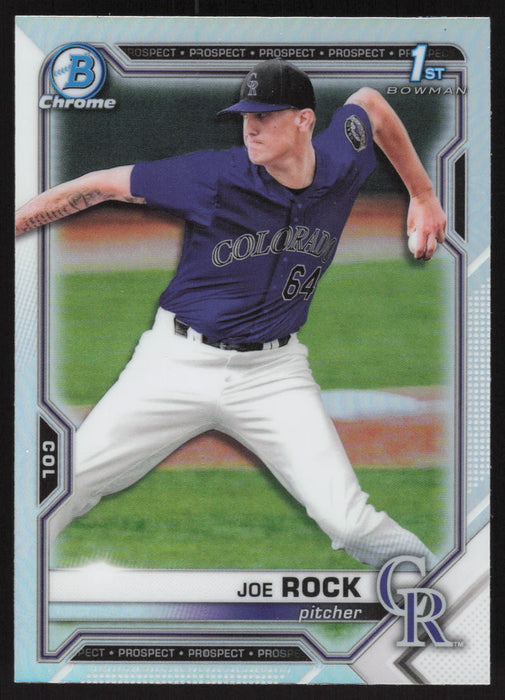 2021 Bowman Draft #BDC-154 Joe Rock Chrome Refractor