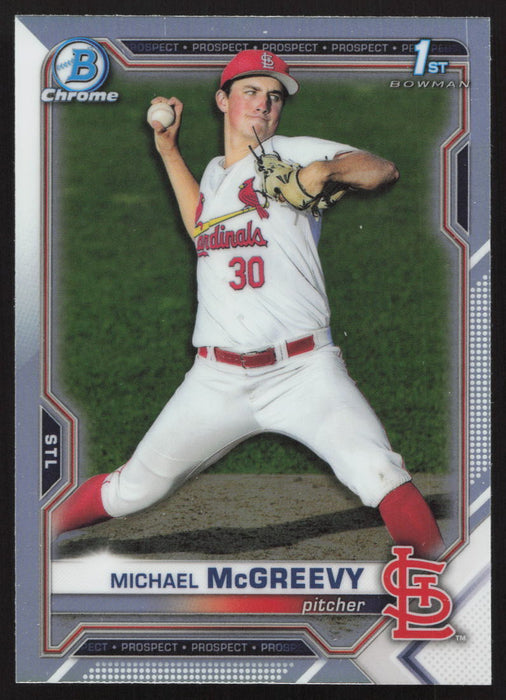 2021 Bowman Draft #BDC-91 Michael McGreevy Chrome Refractor