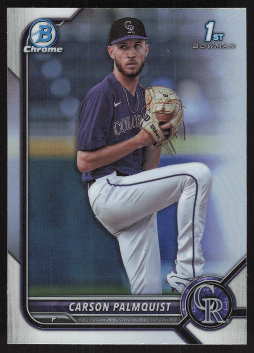 2022 Bowman Draft #BDC-31 Carson Palmquist Chrome Refractor