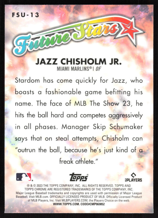 2023 Topps Chrome Update #FSU-13 Jazz Chisholm Jr. Future Stars