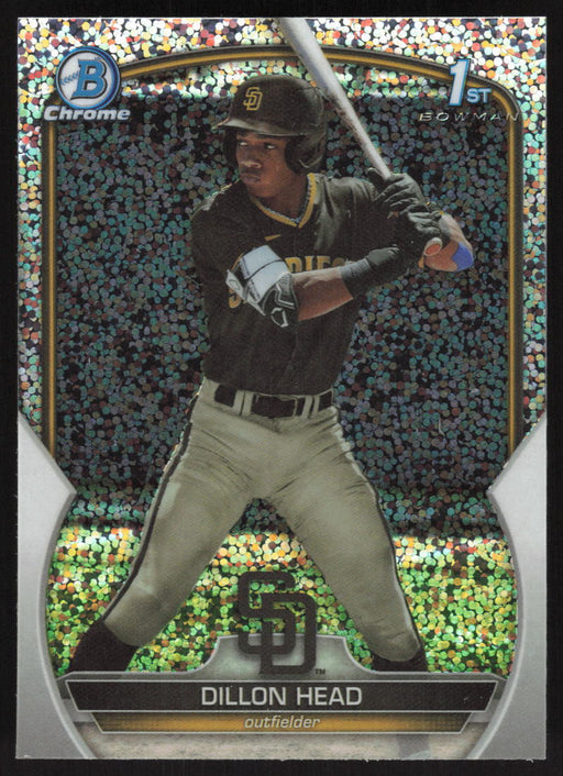 2023 Bowman Draft #BDC-7 Dillon Head Chrome Sparkle Refractor