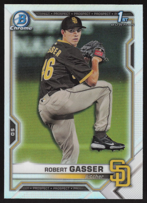 2021 Bowman Draft #BDC-135 Robert Gasser Chrome Refractor