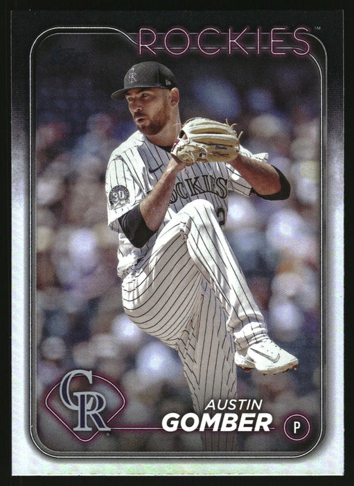 2024 Topps #340 Austin Gomber Rainbow Foil