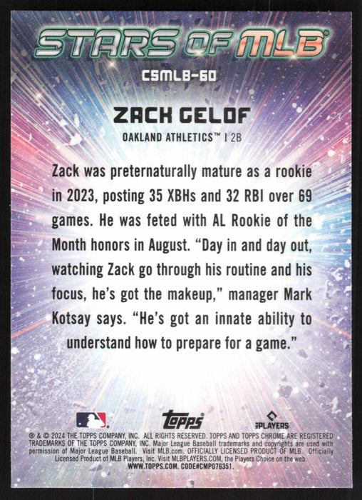 2024 Topps #CSMLB-60 Zack Gelof Stars of MLB Chrome