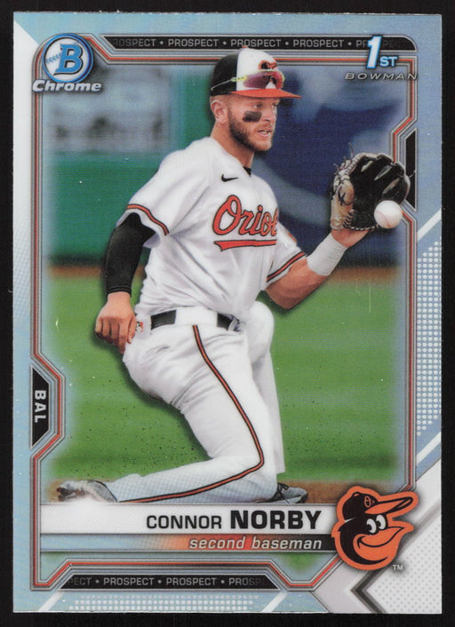 2021 Bowman Draft #BDC-50 Connor Norby Chrome Refractor