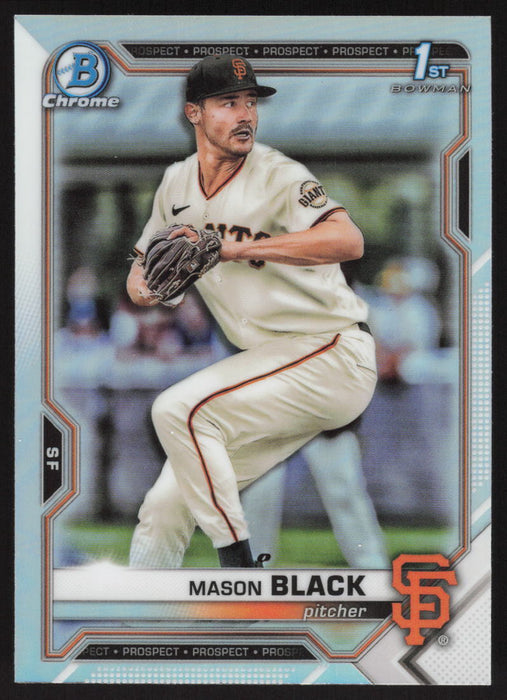 2021 Bowman Draft #BDC-129 Mason Black Chrome Refractor