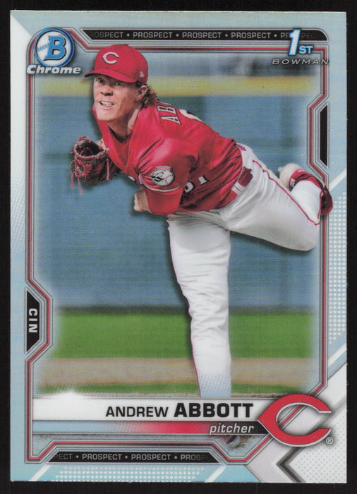 2021 Bowman Draft #BDC-8 Andrew Abbott Chrome Refractor