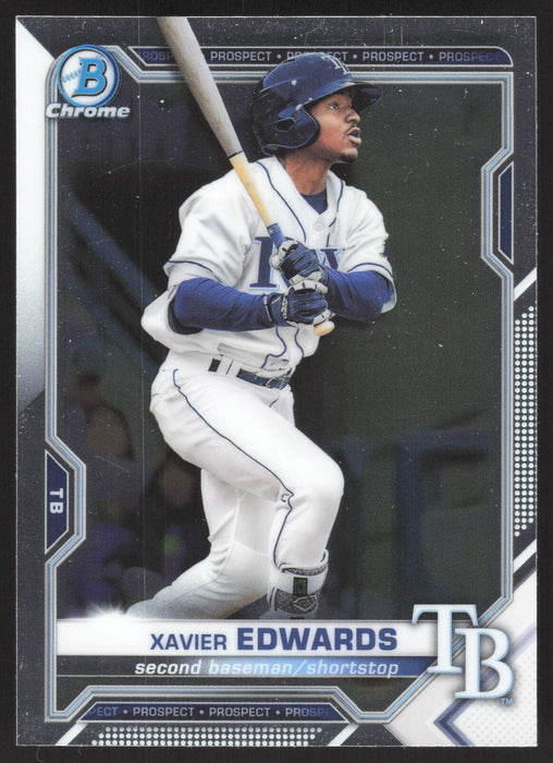 2021 Bowman #BCP-101 Xavier Edwards Chrome Prospects