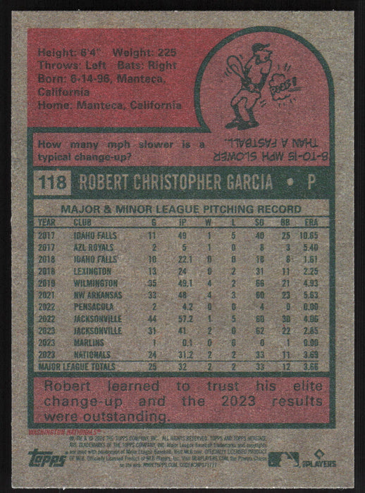 2024 Topps Heritage #118 Robert Garcia Base