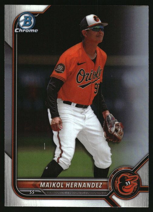 2022 Bowman Draft #BDC-106 Maikol Hernandez Chrome Refractor