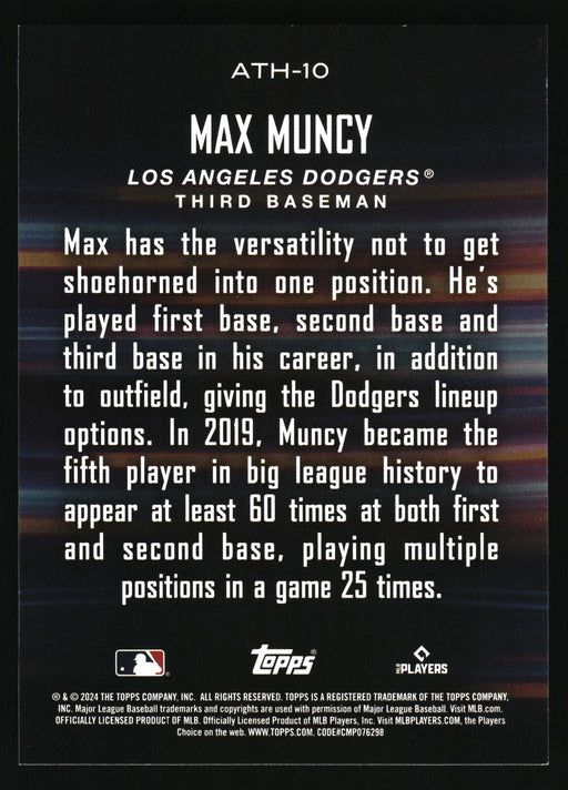 2024 Topps #ATH-10 Max Muncy Around the Horn