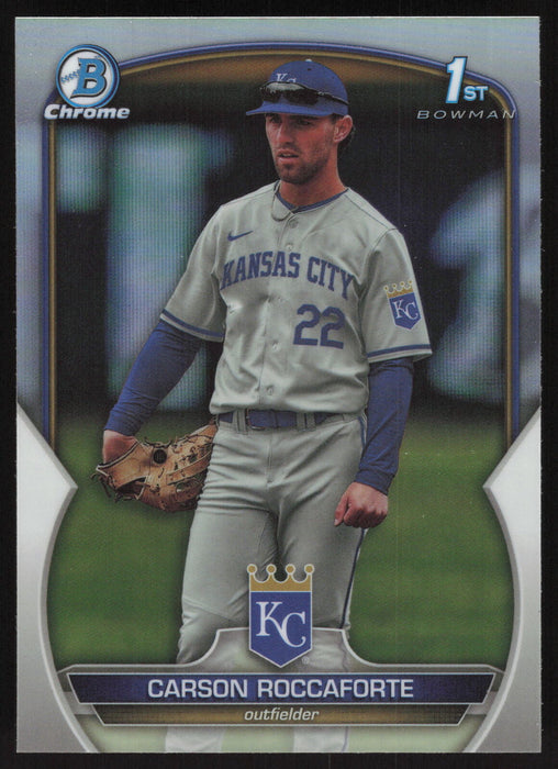 2023 Bowman Draft #BDC-140 Carson Roccaforte Chrome Refractor