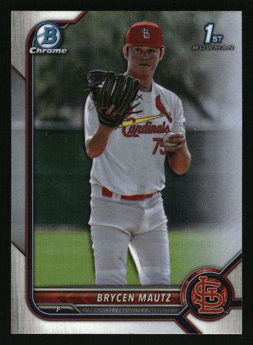 2022 Bowman Draft #BDC-124 Brycen Mautz Chrome Refractor