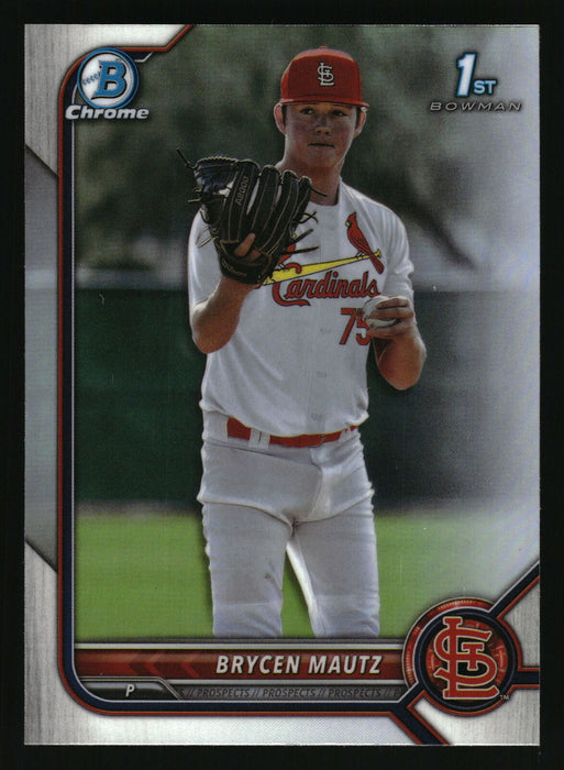 2022 Bowman Draft #BDC-124 Brycen Mautz Chrome Refractor