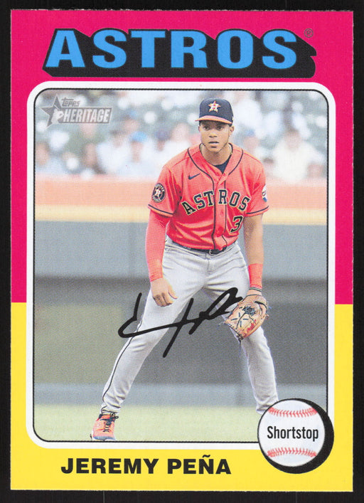 2024 Topps Heritage #305 Jeremy Peña Base