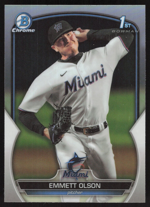 2023 Bowman Draft #BDC-10 Emmett Olson Chrome Refractor